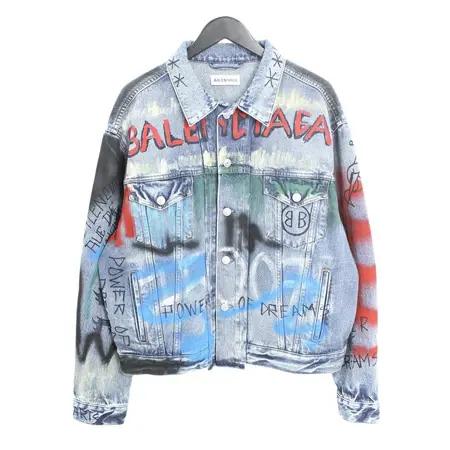 BALENCIAGA(バレンシアガ) 18AW ペイント加工ウォッシュドデニムジャケット