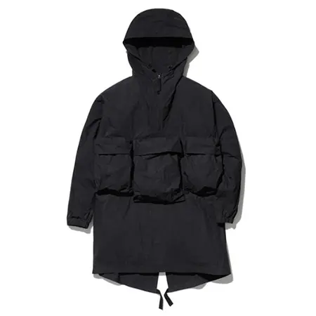 Snow Peak(スノーピーク) 2019 インディゴ コットンナイロン アノラック M/S Black ユニセックス