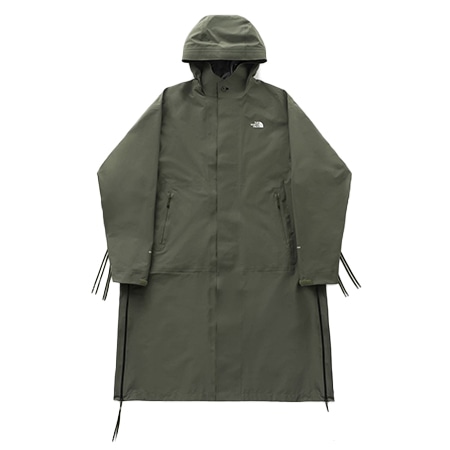 THE NORTH FACE(ザノースフェイス)×HYKE_19AW GTX PRO Hooded Coat フード付きGORE-TEXサイドジップマウンテンロングコート Olive Drab