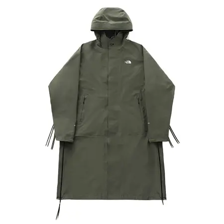 THE NORTH FACE(ザノースフェイス)×HYKE_19AW GTX PRO Hooded Coat フード付きGORE-TEXサイドジップマウンテンロングコート Olive Drab