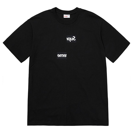 Supreme(シュプリーム)×Comme des Garcons SHIRT(コムデギャルソンシャツ)18AW Split Box Logo Tee スプリットボックスロゴTシャツ