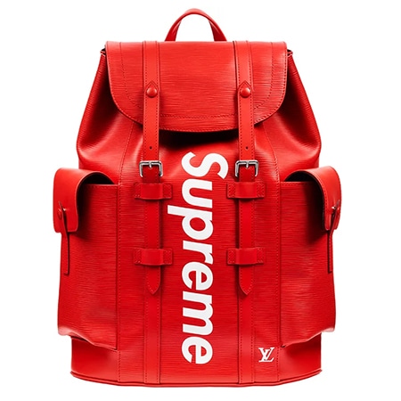 Supreme(シュプリーム)×Louis Vuitton(ルイヴィトン)17-18AW クリストファー エピレザーバックパック レッド