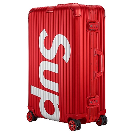 Supreme(シュプリーム)×RIMOWA(リモワ)18SS Topas Multiwheel 82L スーツケース RED