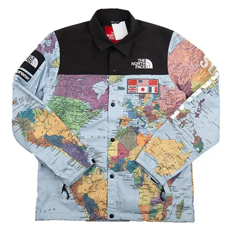 Supreme(シュプリーム)×THE NORTH FACE(ノースフェイス)14SS Expedition Coaches Jacket MAP