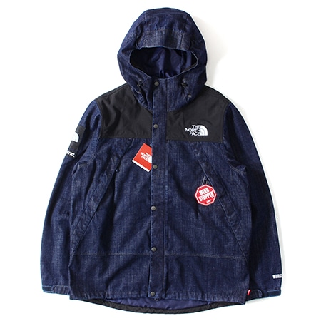 Supreme(シュプリーム)×THE NORTH FACE(ノースフェイス)15SS Denim Dot Shot Jacket デニムマウンテンジャケット