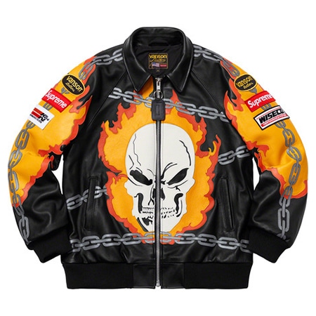 Supreme(シュプリーム)×VANSON(バンソン)19SS Ghost Rider Jacket ゴーストライダージャケット