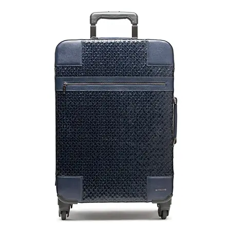 a.testoni(アテストーニ) 19AW TROLLEY WITH BARK-EFFECT WEAVE