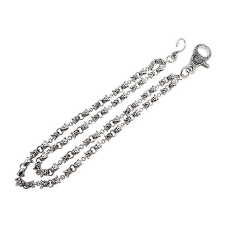 ROYAL ORDER(ロイヤルオーダー) 19AW DOUBLE MINI PITBULL CHAIN WITH TRIBAL CLIP