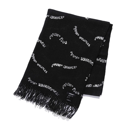 UNDERCOVER(アンダーカバー) ウールカシミヤ総柄ストールUCX4S05-1 BLACK BASE