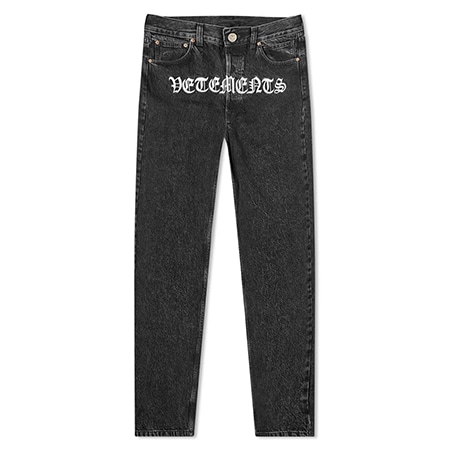 VETEMENTS(ヴェトモン) 19AW VETEMENTS GOTHIC VETEMENTS JEAN