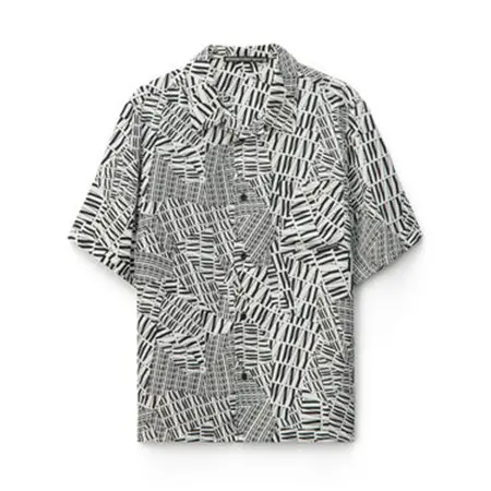 ALEXANDER WANG(アレキサンダーワン) シルク プリント ロゴ シャツ