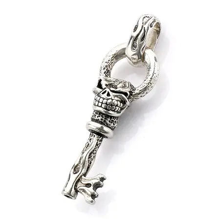 STARLINGEAR(スターリンギア) ネックレス フレーミングスケルトンキーペンダント w/フレイムリンク