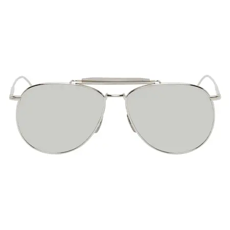 Thom Browne(トムブラウン) サングラス シルバー TB015