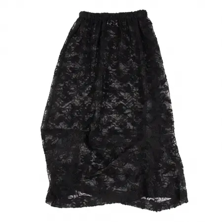 robe de chambre COMME des GARCONS(ローブドシャンブルコムデギャルソン) フラワー刺繍シースルースカート