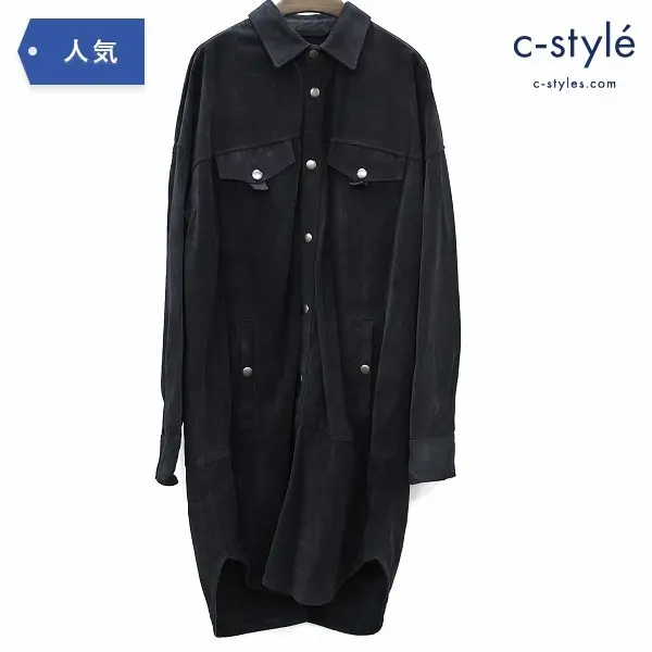 DIESEL BLACK GOLD ディーゼル ブラック ゴールド レザー コート 牛革 size50 スウェード