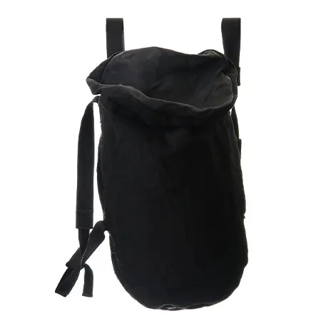 BORIS BIDJAN SABERI(ボリスビジャンサベリ) INFANTERY-BAG2 – VEG TAN HORSE SKIN – Black