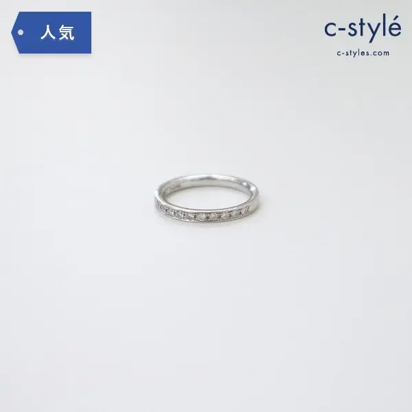 4℃ ヨンドシー Pt950 ダイヤモンド リング 8号 指輪 プラチナ