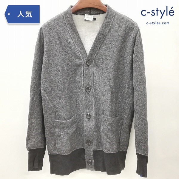 LOOPWHEELER ループウィラー カーディガン M 綿 コットン グレー 日本製