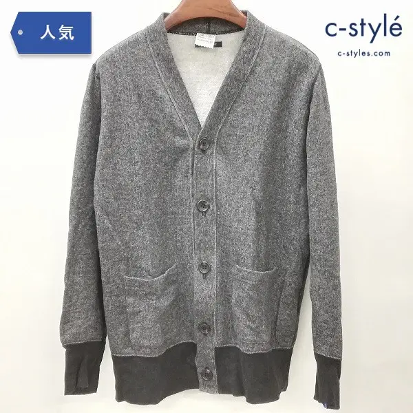 LOOPWHEELER ループウィラー カーディガン M 綿 コットン グレー 日本製