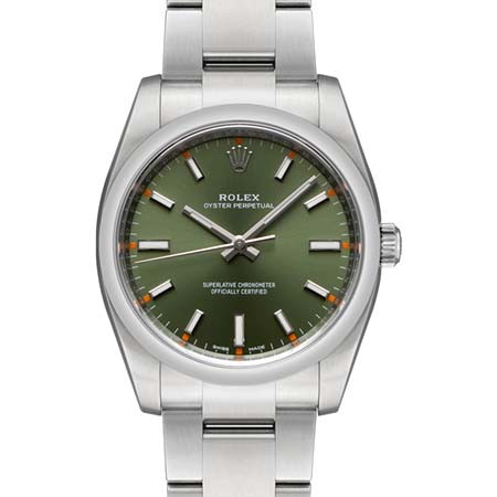 ROLEX(ロレックス) オイスターパーペチュアル 114200 オリーブグリーン