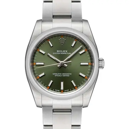 ROLEX(ロレックス) オイスターパーペチュアル 114200 オリーブグリーン