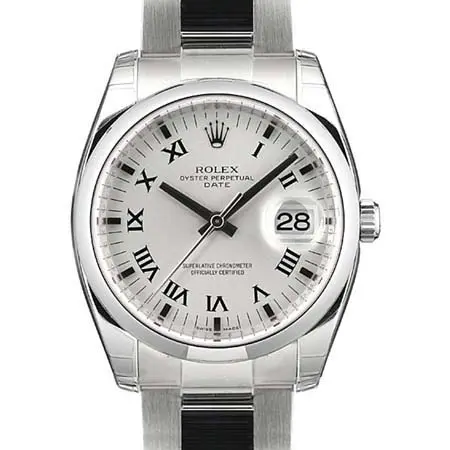 ROLEX(ロレックス) オイスターパーペチュアル デイト 115200 シルバー ローマ