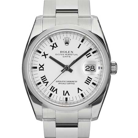 ROLEX(ロレックス) オイスターパーペチュアル デイト 115200 ホワイト ローマ