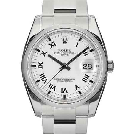 ROLEX(ロレックス) オイスターパーペチュアル デイト 115200 ホワイト ローマ