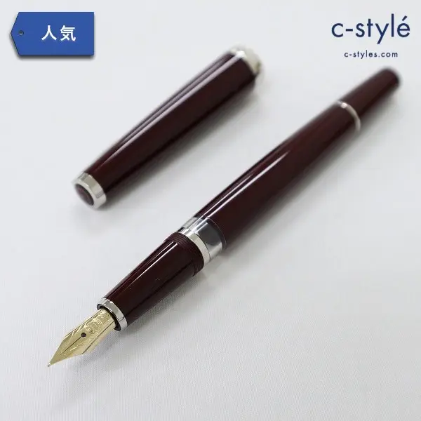 クレオ・スクリベント 万年筆 クラシック 14K ボルドー ペン先14K ブラウン