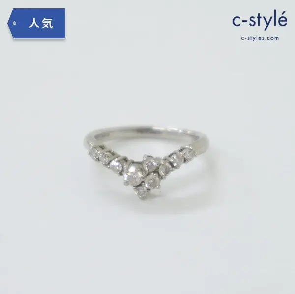 STAR JEWELRY スタージュエリー Pt950 0.34ct ダイヤモンドリング 7号