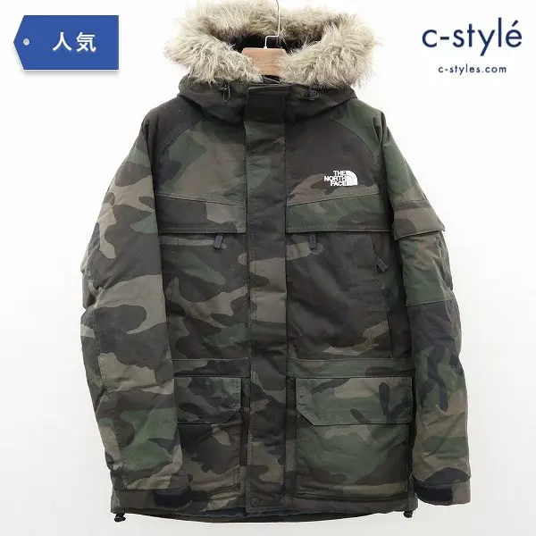 THE NORTH FACE ノベルティマクマードパーカー ND91410 M カモ柄 ファー