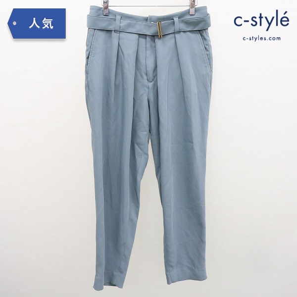CULLNI クルニ 2タックテーパードパンツ size1 ライトブルー スラックス