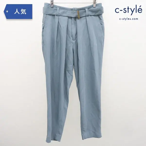 CULLNI クルニ 2タックテーパードパンツ size1 ライトブルー スラックス