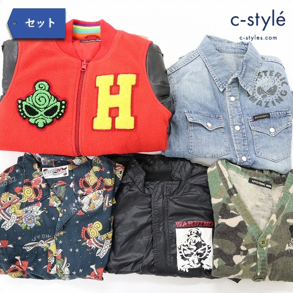 HISTERIC MINI ヒステリックミニ ジャンパー シャツ 120cm キッズ 男の子 女の子 計5点