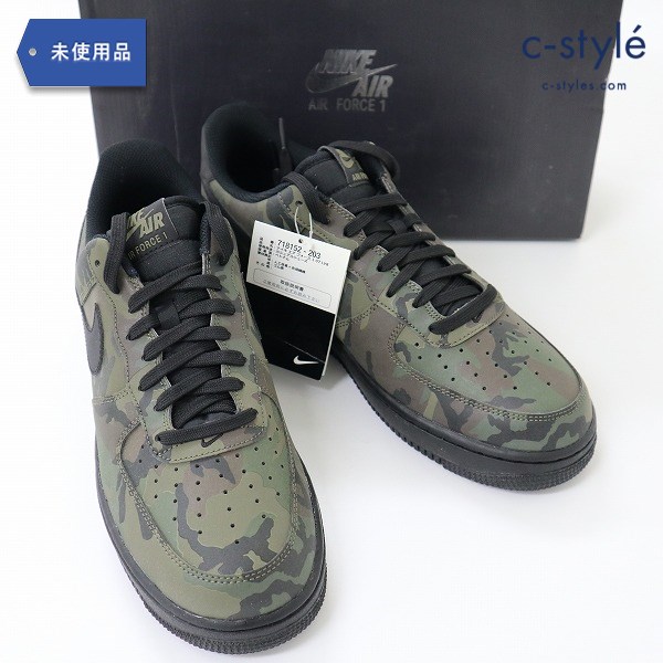 NIKE ナイキ AIR FORCE 1 エアフォースワン ’07 LV8 28cm カモ柄 迷彩