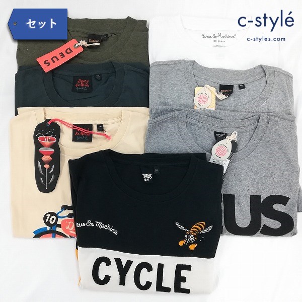 DEUS EX MACHINA デウスエクスマキナ Tシャツ カットソー XXL 半袖 ロゴ 計7点