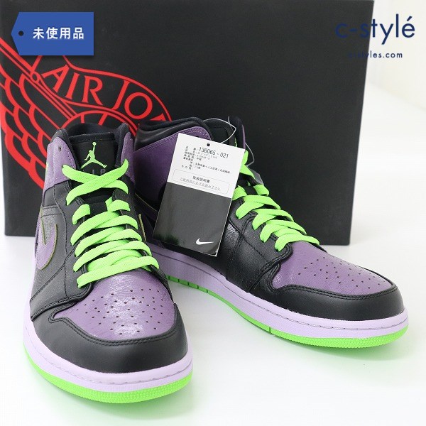 NIKE ナイキ AIR JORDAN 1 RETRO 28cm パープル 136065-021 スニーカー