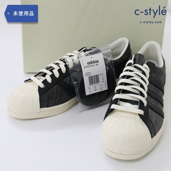 adidas アディダス SUPER STAR 80V-NBHD 28cm ブラック スニーカー レザー