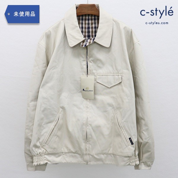 Aquascutum アクアスキュータム ジャケット M ベージュ 裏地チェック