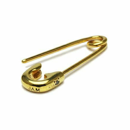 JAM HOME MADE(ジャムホームメイド) 安全ピン（セーフティピン）ダイヤモンドピアスM-K18イエローゴールド/片耳