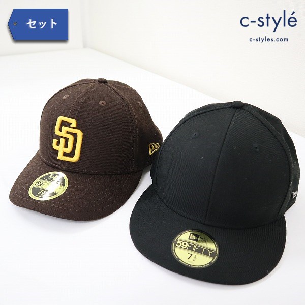 NEW ERA ニューエラ 59FIFTY サンディエゴ パドレス+ベーシック 7・5/8 7・3/8