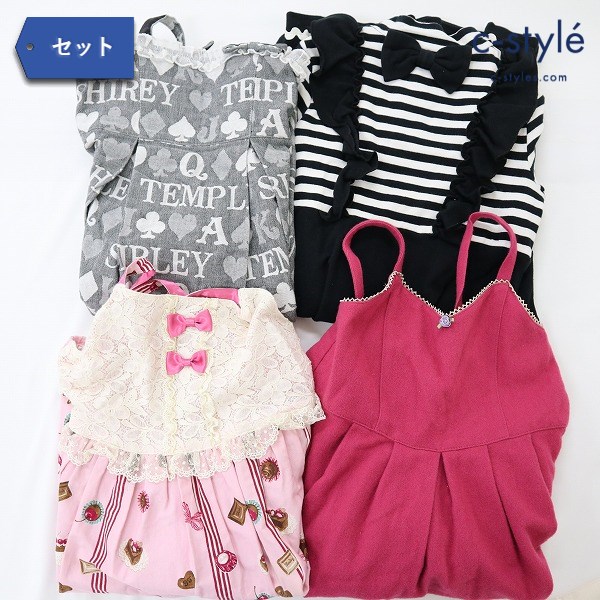 Shirley Temple ワンピース ノースリーブ フリル 女の子 140cm 150cm 計4点
