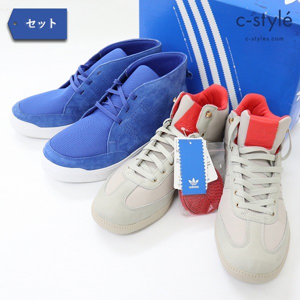 adidas G09290 SUMNER + G12404 SAMBA MID 28.5cm グレー系 ブルー スニーカー