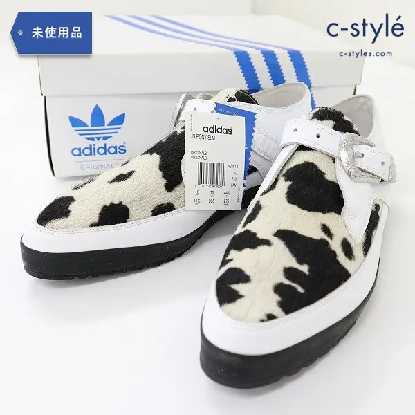 adidas V24618 JS PONY SLM 28.5cm ホワイト×ブラック ハラコ Jeremy Scott