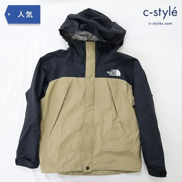 THE NORTH FACE ドットショットジャケット 130 ブラック×ベージュ NPJ61914