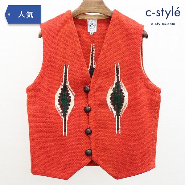 ORTEGA’S オルテガ チマヨベスト 40 オレンジ ウール