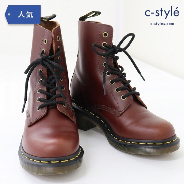 Dr.Martens Parade Clemency 8 Eye Boot UK5 チェリーブラウン ブーツ レザー