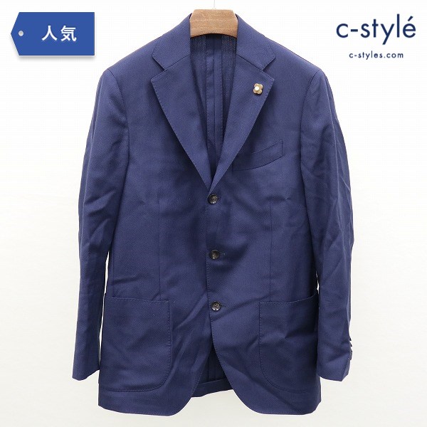 LARDINI 3B テーラードジャケット 46 ネイビー ラルディーニ JM0526AQ