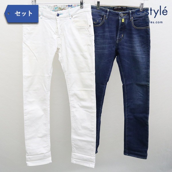 JACOB COHEN ヤコブコーエン デニムパンツ 30 インディゴブルー 31 ホワイト