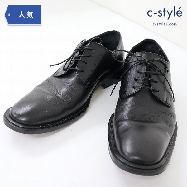 EMPORIO ARMANI ビジネスシューズ 43 26.5cm ブラック XP025 WEU031 牛革